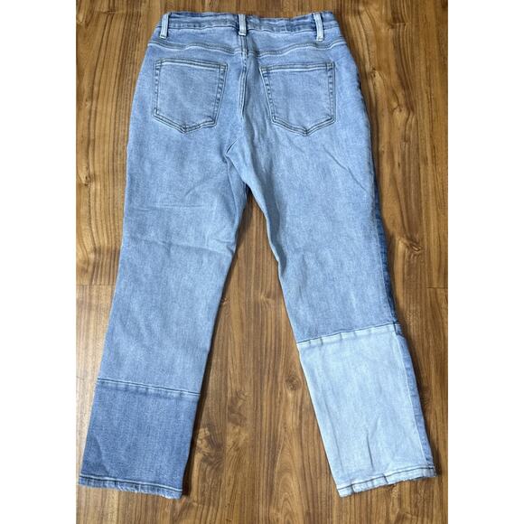 Women's Flying Monkey Patchwork Straight Leg Mom Jeans Size 29 - Picture 2 of 8